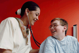 LSUHSC School of Nursing student in the community